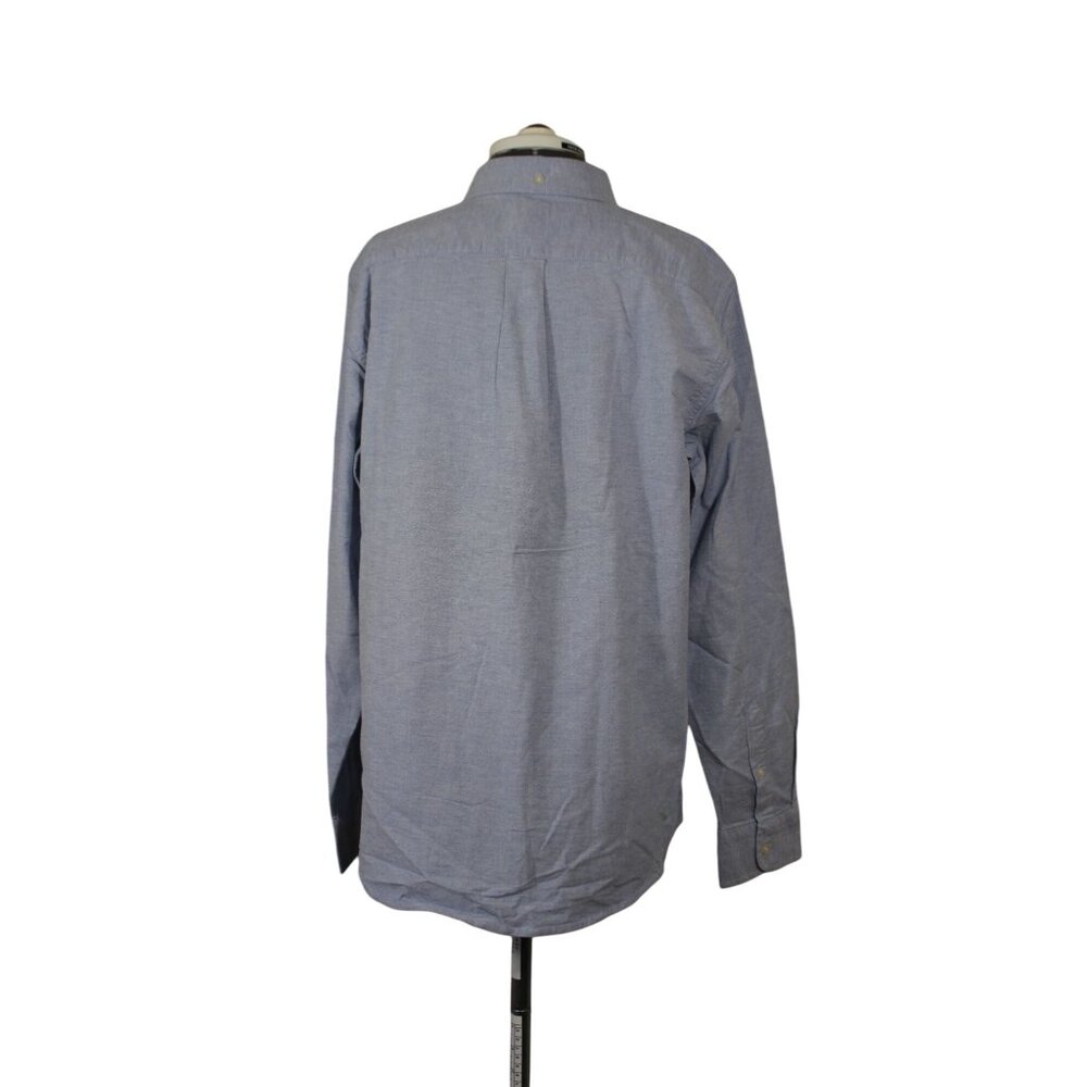 Gap men's solid blue button down collar button fr… - image 3